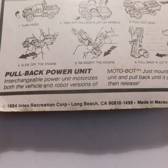 Vintage Moto-Bot A Motorized Robot Disguised as a Vehicle 1984 - Picture 5 of 8